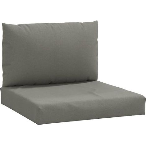 Coussins de plateau, ensemble deux pièces, tissu mélangé gris foncé (1/5)