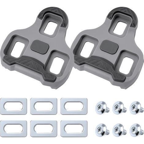 Tacchette per bicicletta Look Keo Grip - Autobloccanti per pedali Click, bici da strada, antiscivolo a 4,5° (confezione da 2) (1/5)