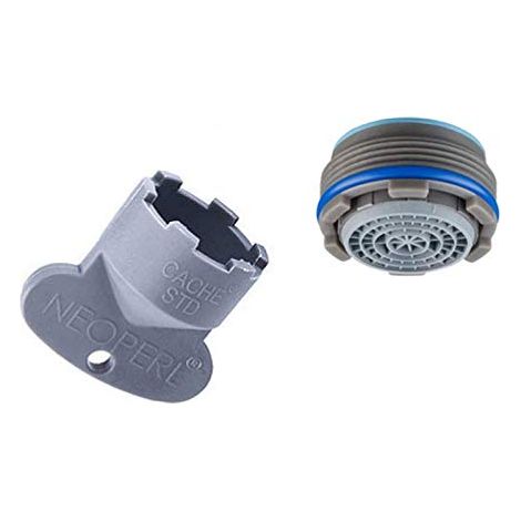 Aeratore rubinetto a scomparsa compreso di chiave 24x1 rompigetto filtro neoperl