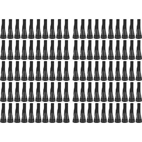 XVX 100 PCS Doigts De Plumeuse De Poulet pour Machine De Plumeuse De Volaille, Épilation en Poultry Epilator Caoutchouc Doigt Plumeuse Picker pour Poulet, Canard, Plumes D'oies (Le Noir) (1/5)