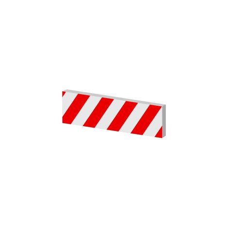 Schutz-/Beschilderungsschaumstoff 500 x 100 x 15 mm, rot/weiß OUTIFRANCE