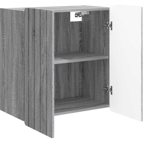 Armadietto a muro Mobiletto a muro Sonoma grigio 59 x 31 x 64 cm DAS977274 (1/5)