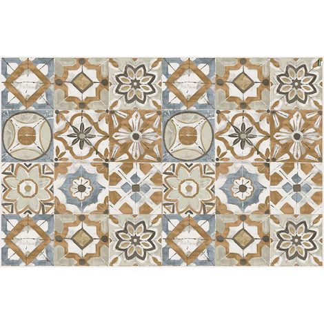Vilber Tappeto, PVC, Arancione/GRIGIO-40, 78 x 120 x 0.22 cm (1/4)