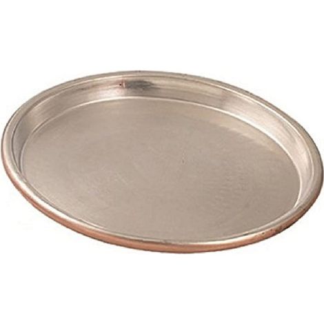 No marca Vigor Blinky 94080-40 Teglia Rame Stagnato, Tonda, Bordo da 3 cm, Diametro 40 cm