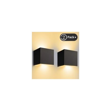 AIDUCHO Applique da parete per interni/esterni 12W LED regolabile 3000K bianco caldo IP65 impermeabile per soggiorno e camera da letto - Crezuo (1/4)