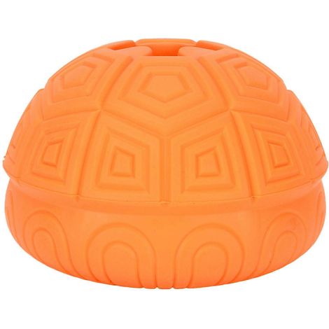 Hundespielzeug in Schildkrötenpanzerform: Leckerli-Spender aus Gummi, kaubarer Stressball, Zahnbürste, Futterautomat, interaktiv, 1 Stück (1/5)