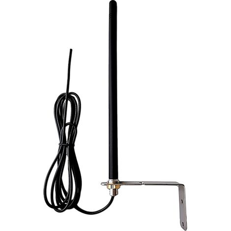 Antenne universelle pour portail automatique 433.92 MHz compatible pour récepteurs et automatisation porte de garage, y compris support et câble blindé RG174