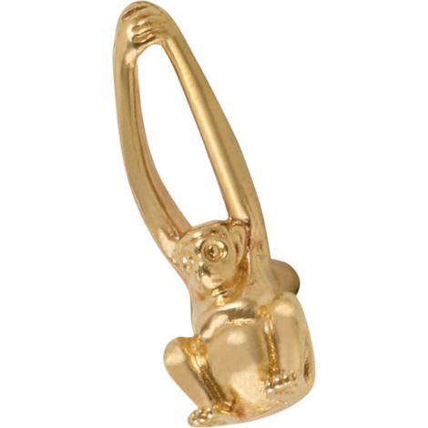 Bouton De Meuble En Laiton Singe Décoratif Certifié Petit, Résistant à La Déformation, Poignées Pour Armoires Et Tiroirs, Adapté Aux Commodes Et Cuisines, Lot De 1, Usage Quotidien (1/5)