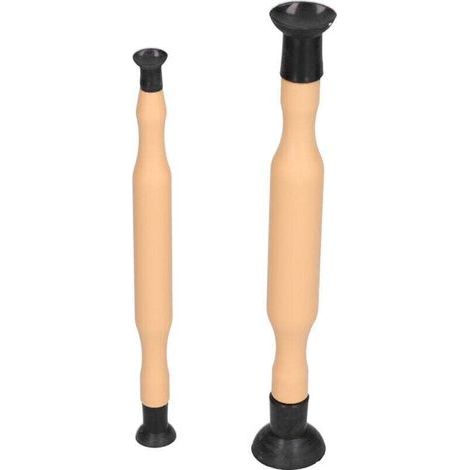 Juego de 2 herramientas manuales Ulisem para el lapeado y rectificado de válvulas, con ventosas de doble extremo de 1-1/8", 1-3/8", 5/8", 3/16" (1/4)
