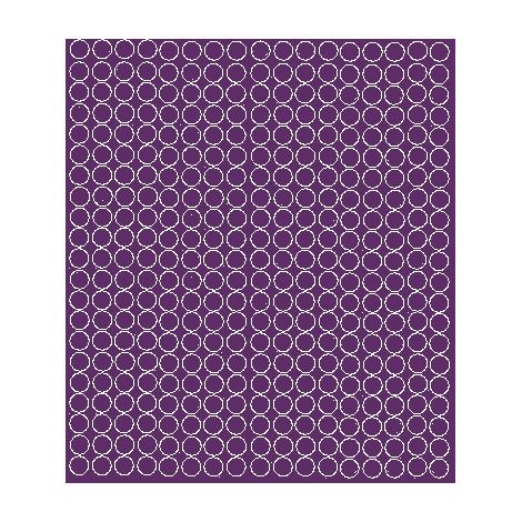 Pegatinas circulares de 1 cm, pegatinas circulares de lunares, 357 piezas, color morado mate.