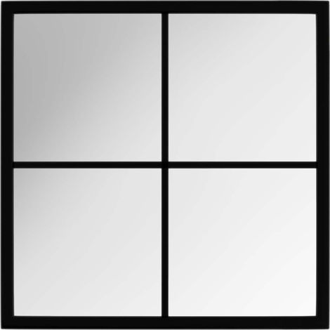 Maison Exclusive - Wandspiegel Schwarz 40x40 cm Metall (1/5)