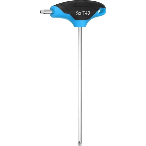 T-Handle Torx Wrench T40 Steel S2 Torx Wrench Tool Blue Black (1/5)