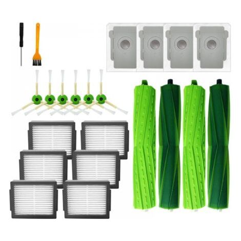Kit d'accessoires iRobot Roomba e5 e5154 e6 i3 i7 i7156 i8 aspirateur rouleau de filtre HEPA brosse latérale pièces de rechange pièces de rechange (1/5)