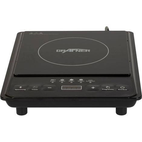 Grafner Induktions-Kochplatte IK10860 2000W Einzelkochplatte Kochfeld Camping (1/5)