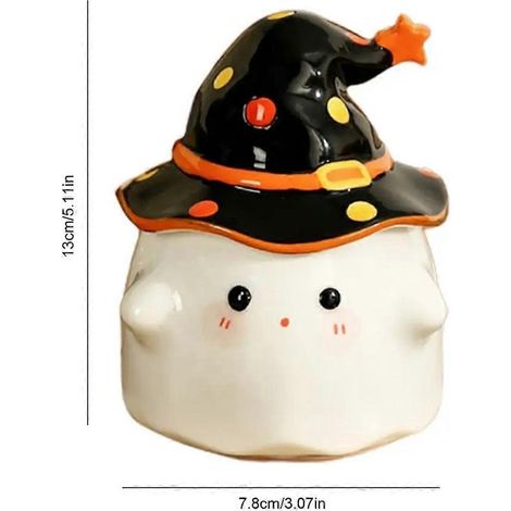 Halloween-Becher, Halloween-Geistermuster-Tasse, Geistermuster-Tasse A--