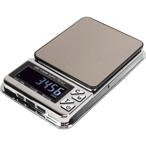 Balance électronique plate USB pour bijoux, cuisine, aliments et café, 200 mAh-AquaForge
