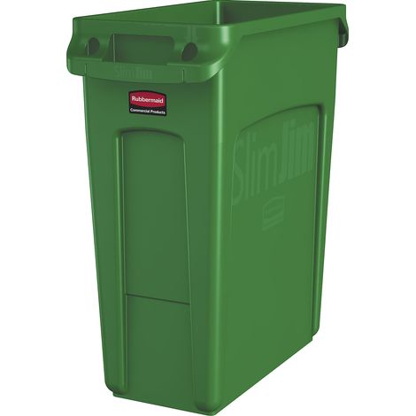 Rubbermaid, Poubelle SLIM JIM®, capacité 60 l, avec canaux (1/5)