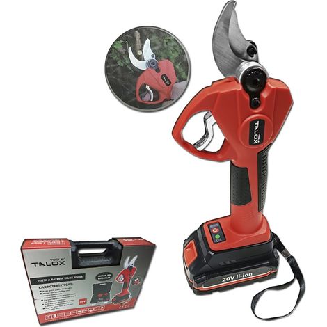 Talox-Gartenschere mit 20-V-Lithiumbatterie mit Zubehör