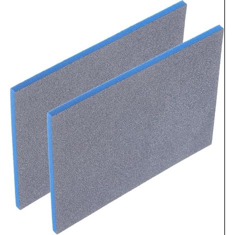Bloc Éponge de Ponçage, Tampon 800-1000 Grains 140mm x 114mm x 5mm Mousse Souple à Sec Ou Humide Papier de Verre pour Modèle en Métal (1/5)