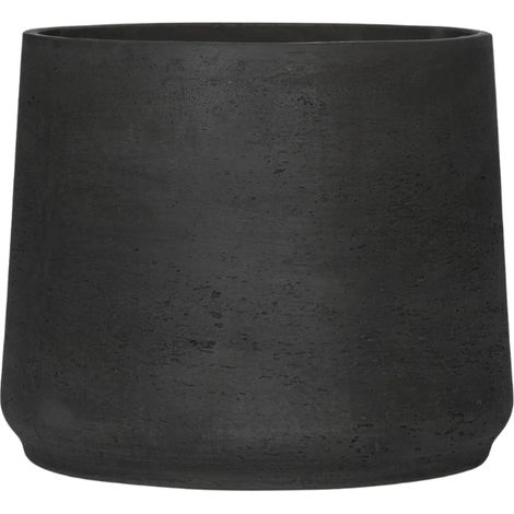 Grand Cache-pot Jumbo Patt Noir Délavé - Pot de Fleurs Design D34 x H28 cm - PANGIVO (1/2)