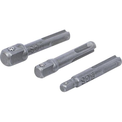 Jeu d'Adaptateurs SDS Mâle 6,3 mm, 10 mm, 12,5 mm - 3 pcs - Compatibilité et Polyvalence - Acier - D-Work (1/5)