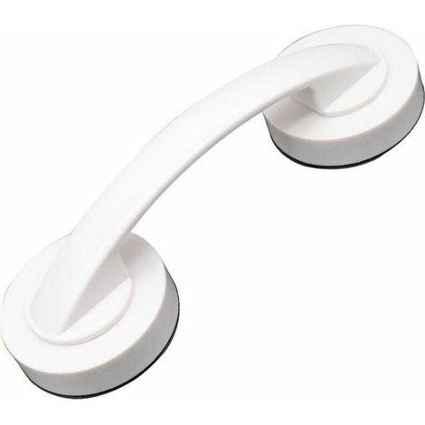 Mango con ventosa de gran potencia, mango auxiliar para pasamanos de baño, ducha, armario y mininevera (blanco) (1/5)