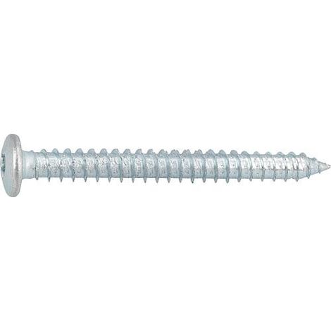Vis pour cadre de fenêtre en béton cellulaire Parco® Silverline PRO TX30, tête demi-ronde 7,5x92 mm Cond. : 100