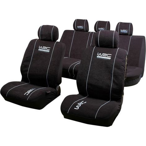 Set di coperture universali per auto anteriori e posteriori 2/3-1/3 nere - Wrc (1/5)