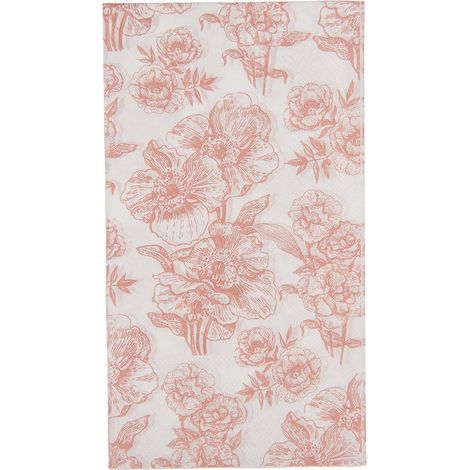 Lot de 20 Serviettes en Papier Blanc 33x33 cm pour Table de Fête et Repas Quotidien - PANGIVO