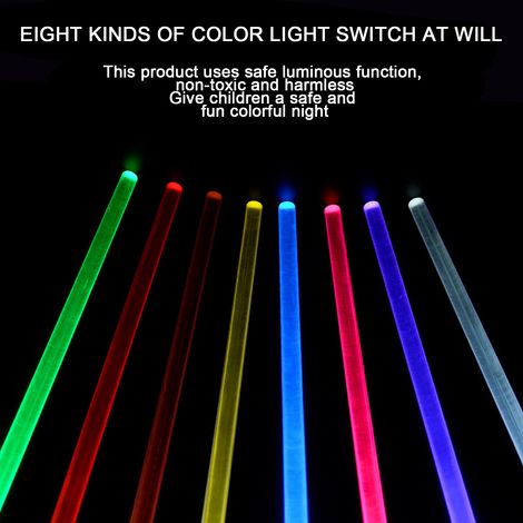 Bâtons lumineux LED amovibles pour concerts - Accessoires réutilisables pour fêtes dans le noir (1/5)