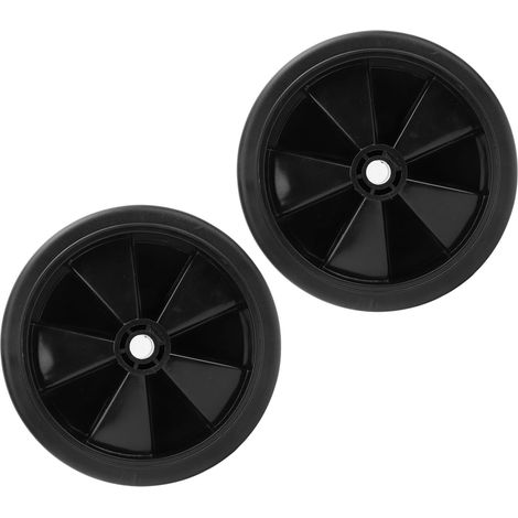 2 roues universelles 150mm en caoutchouc, pièce de rechange pour compresseur d'air, 12 trous, lot de 2 (1/5)