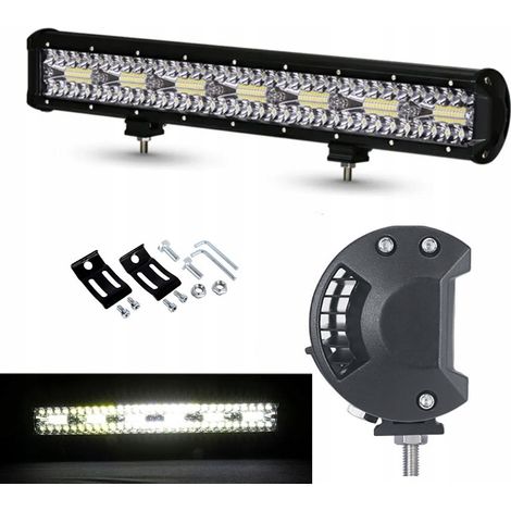 BARRA LAMPADA DA LAVORO A PANNELLO LED 52 cm 420W 12 24V CREE LONG-RANGE QUAD (1/5)