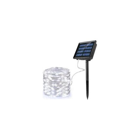 Guirnalda de luces solares para exteriores Crezuo, 200 LED, 22 m, 8 modos, resistente al agua IP65.
