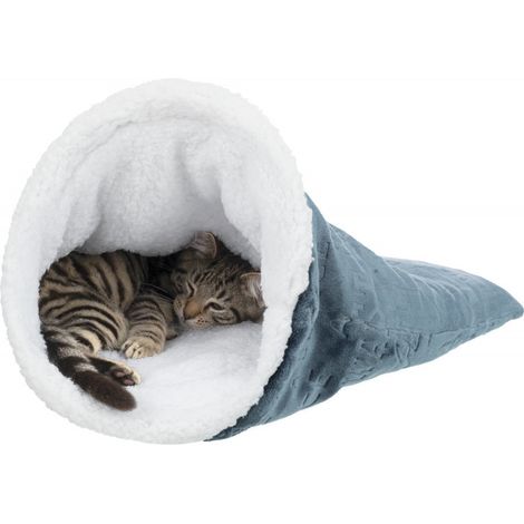 Sac douillet PAUL ø 40 x 60 cm couleur blanc et bleu. pour chat. - Trixie (1/6)