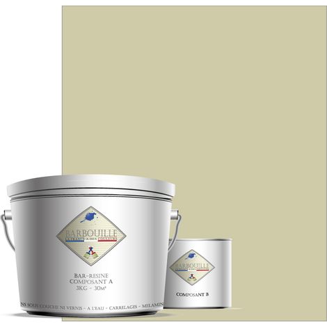 Peinture résine époxy 2,5L BRILLANT 25m² Beige Lin Astral (1/3)