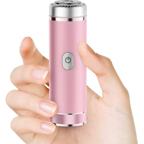 Épilateur facial indolore et sans fil pour femmes, tondeuse rechargeable pour les joues, le menton, la lèvre supérieure, les bras et les jambes, or rose