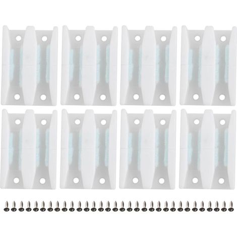 lot de 8 guide de sol pour porte coulissante, plastique (1/5)