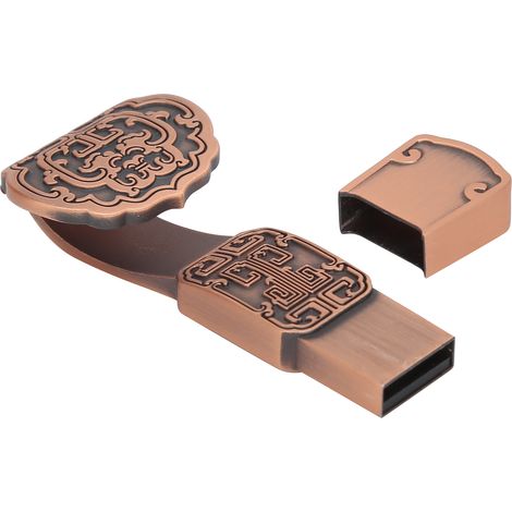 Clé USB 2.0 portable et étanche en métal, 16 Go, pour le transfert et le partage de données. (1/5)