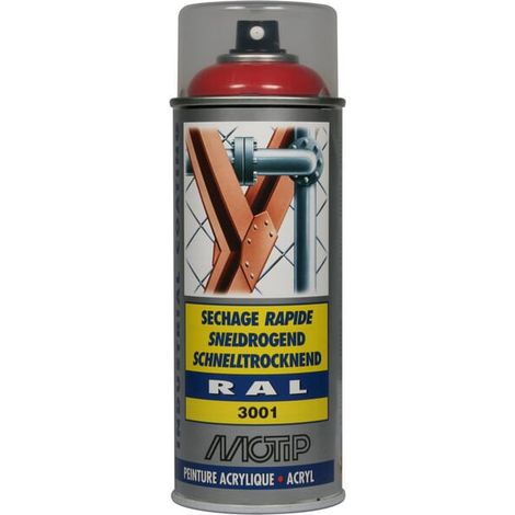 Acryl-Sprühlack, RAL 3001 Rot 400 ml 07102 (1/3)