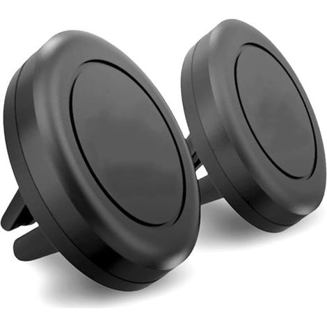 Soporte para teléfono para rejilla de ventilación del coche - Paquete de 2 soportes universales para rejilla de ventilación del coche - Soporte magnético para smartphone (1/2)