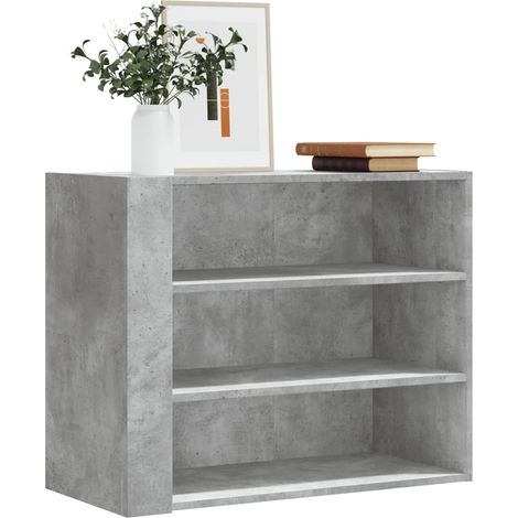 Mueble de pared madera ingeniería gris hormigón 75x35x60 cm vidaXL (1/5)
