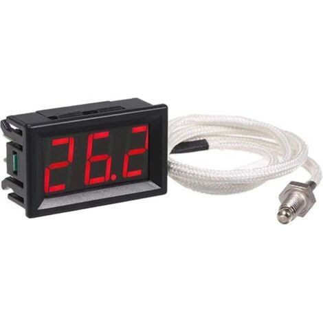 XH-B310 Industrial Digital Thermometer, 12V -30800°C K-type M6 Thermocouple Tester LED Display Thermograph (1/4)