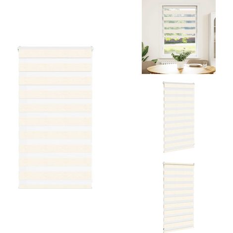 Store zèbre beige marbré largeur du tissu 80,9 cm polyester - Store Zébré - Stores Zébrés - Store À Enrouleur Zébré - Double Store À Enrouleur (1/5)