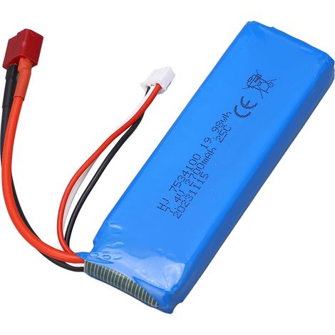 Batterie LiPo 7,4 V 2700 mAh avec protection contre la surcharge et les courts-circuits. Batterie RC légère pour RadioMaster TX16S et TX18S. (1/5)