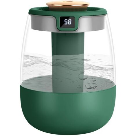 Humidificateur d'Air, 1.8L Humidificateur d'Air Chambre avec Affichage Intelligent de l'humidité, Ultra-silencieux 20dB, 20H d'Autonomie, Mini Humidificateur Plante avec Lumière LED, Arrêt Auto (1/5)