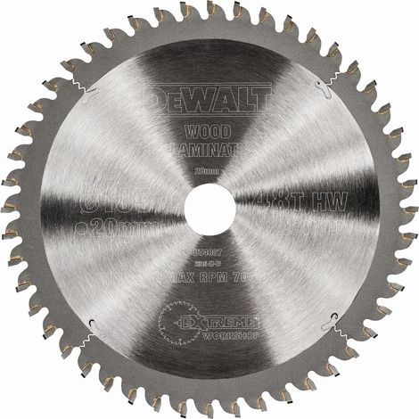 DeWALT - Sägeblatt Holz 165x20 mm, 48 Zähne DT4087
