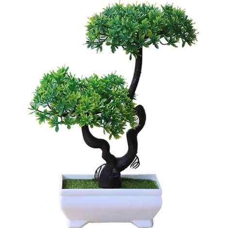 Realistische künstliche Pflanze, künstlicher Bonsai aus Kunststoff, pflegeleicht, Topfdekoration für Zuhause, Hotel, Garten, Geschenk - 1