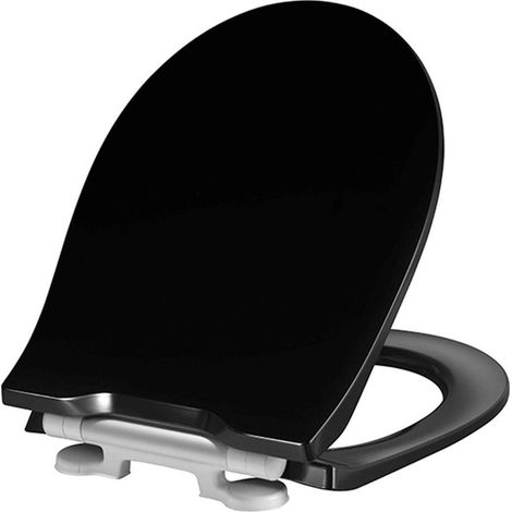 Pressalit Projecta solid pro polygiene abattant WC avec couvercle softclose noir (1/4)