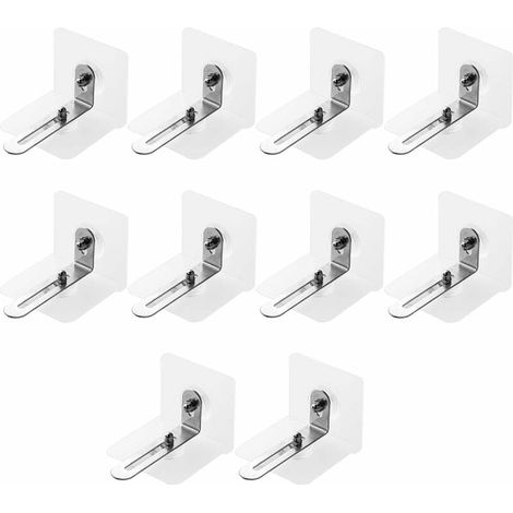 10 pièces ancrages muraux Auto-adhésifs pour Meubles Sangles de Meubles Dispositif de prévention Anti-sismique pour protéger bébé ancrages muraux de Meubles pour Animaux de Compagnie pour bébé-LIAIKI (1/5)