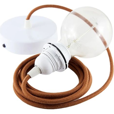 Lampe suspension creative-cables rc23 hauteur réglable cuivre (1/3)